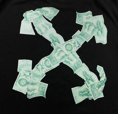 OFF WHITE ARROW CASH TEE BLACK