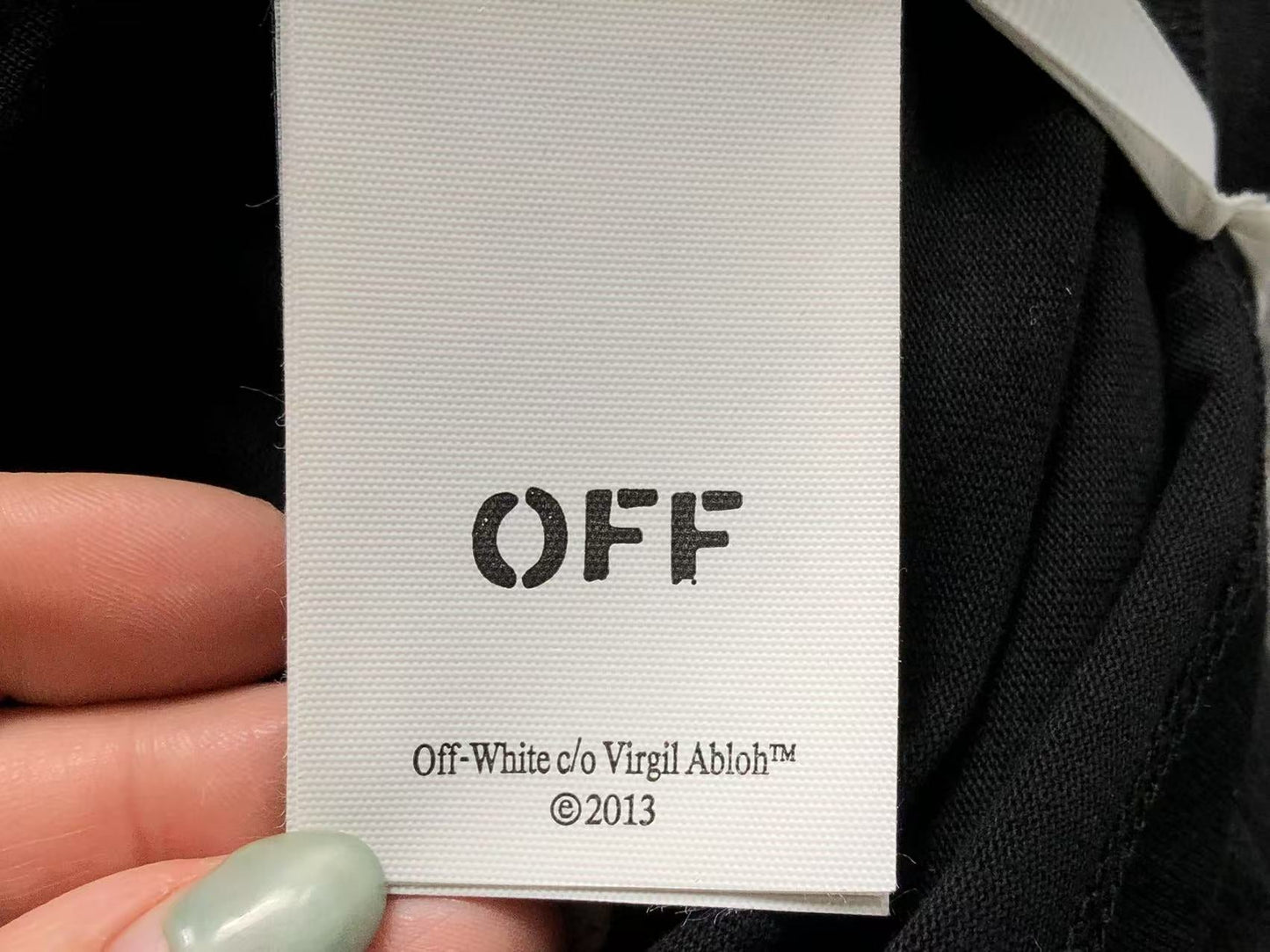 OFF WHITE ARROW CASH TEE BLACK