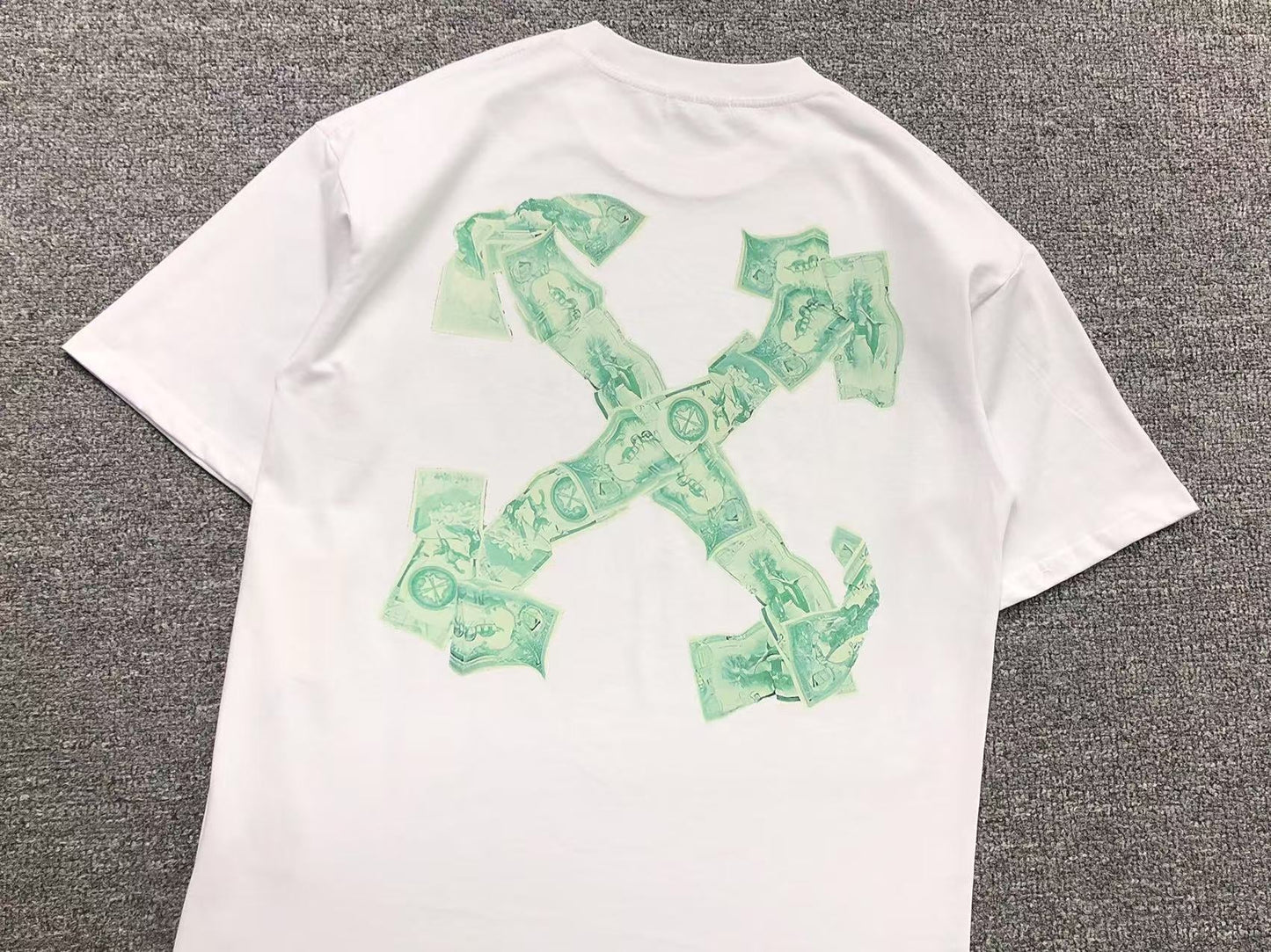 OFF WHITE ARROW CASH TEE WHITE