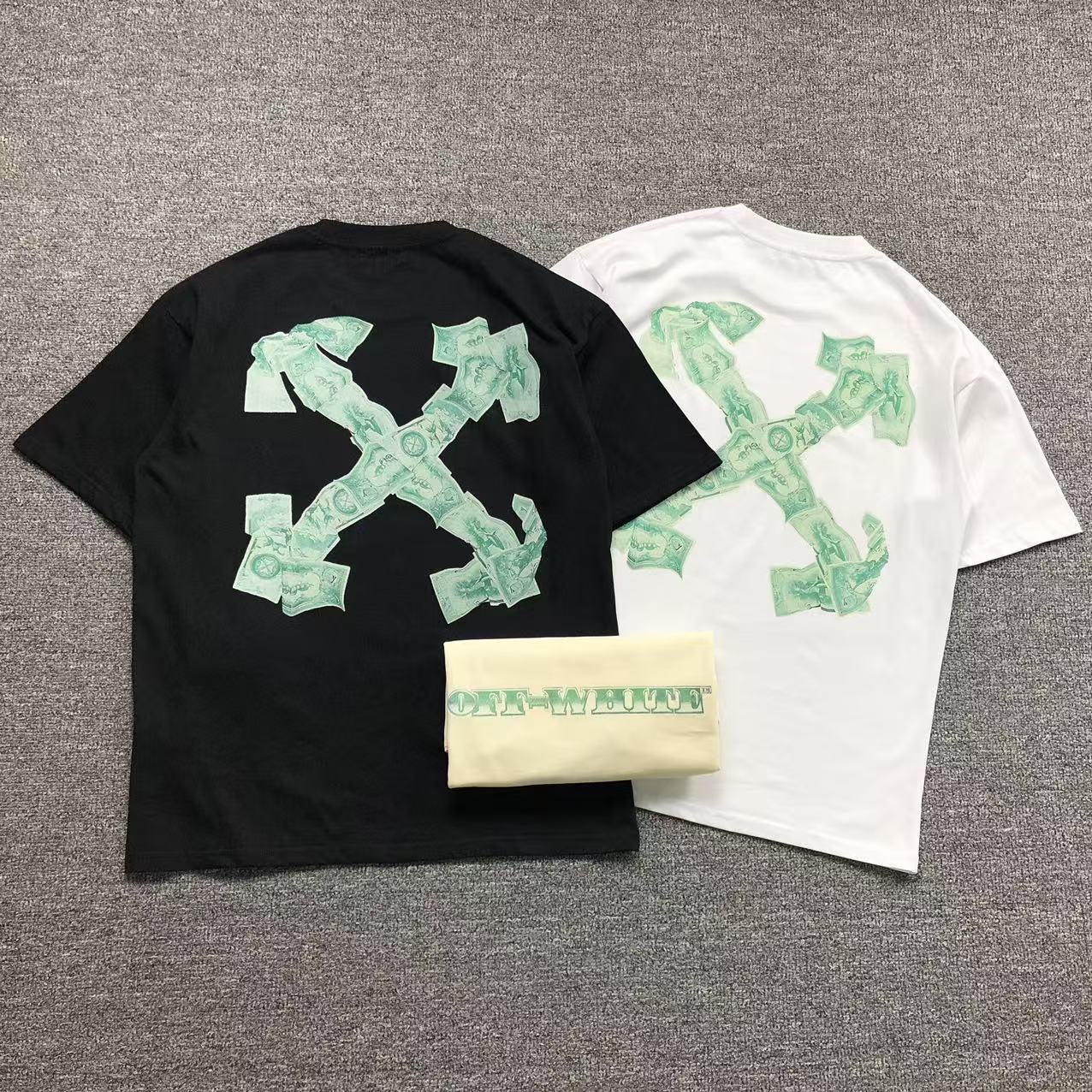 OFF WHITE ARROW CASH TEE WHITE