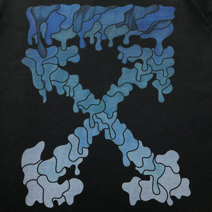 Off White Blue Marker Tee Black