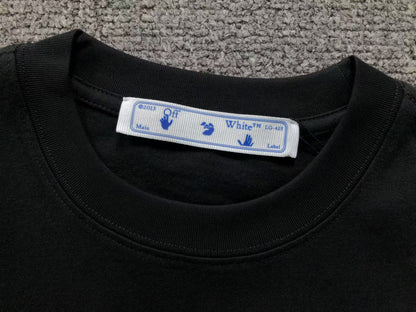 Off White Blue Marker Tee Black