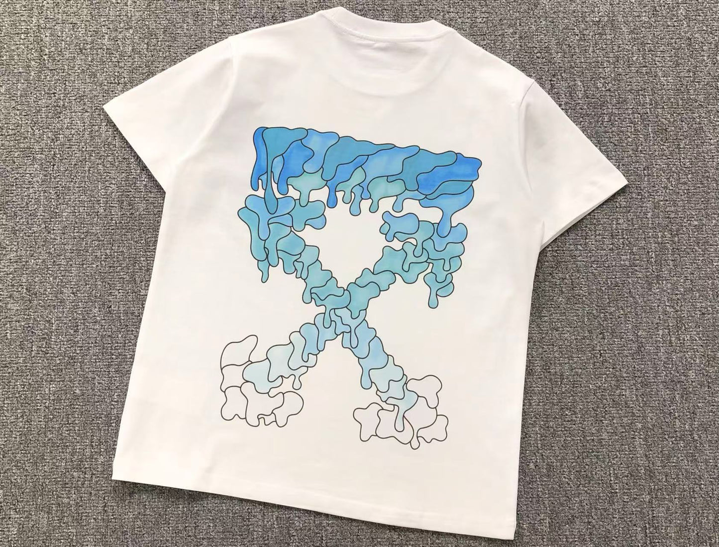 Off White Blue Marker Tee White