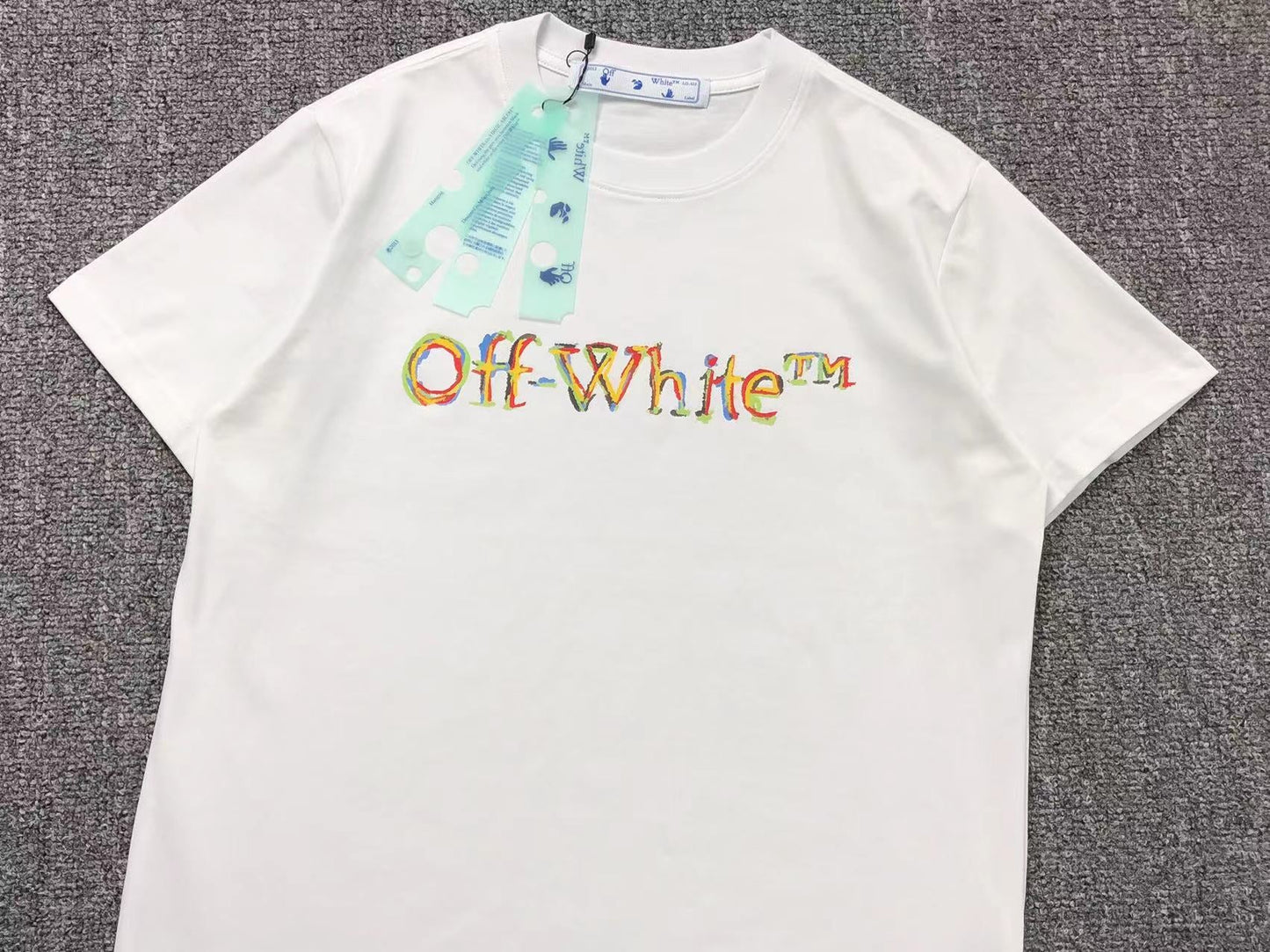 Off White Boys Sketch Logo Tee White