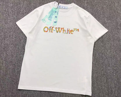 Off White Boys Sketch Logo Tee White