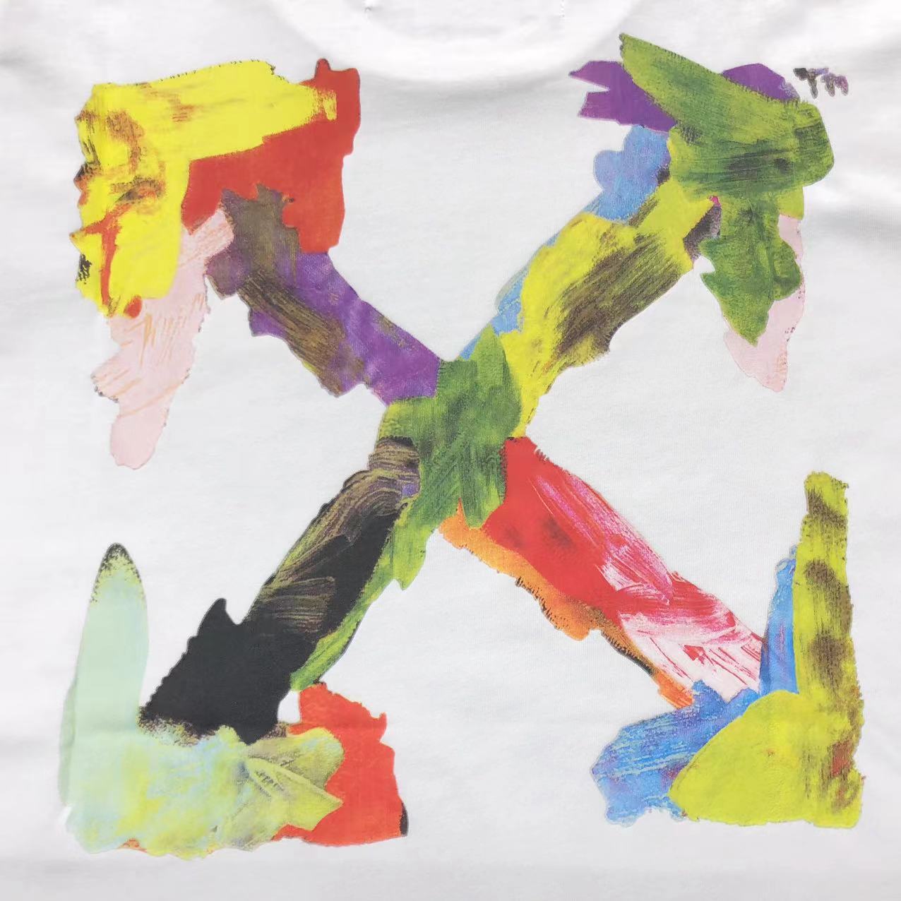 Off White Brush Arrows Tee White