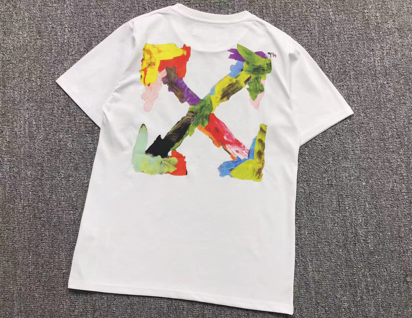 Off White Brush Arrows Tee White