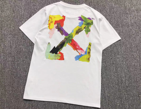 Off White Brush Arrows Tee White