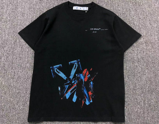Off White Brushstroke Arrow Tee Black