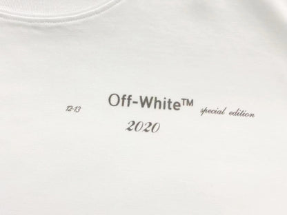 Off White Brushstroke Arrow Tee White
