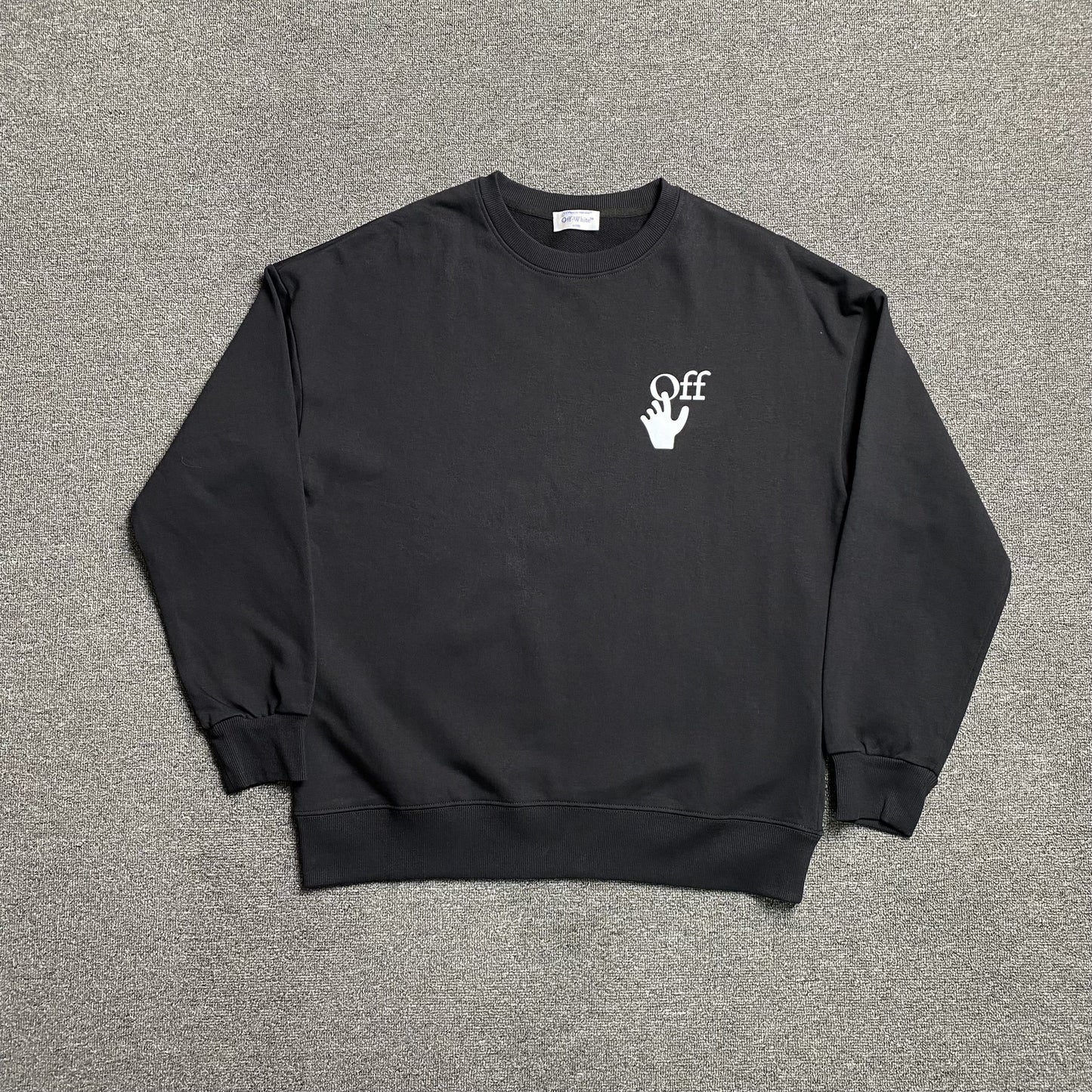 OFF WHITE BUBBLE ARROWS CREWNECK BLACK
