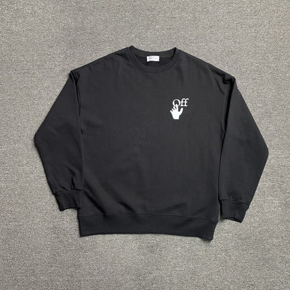OFF WHITE BUBBLE ARROWS CREWNECK BLACK