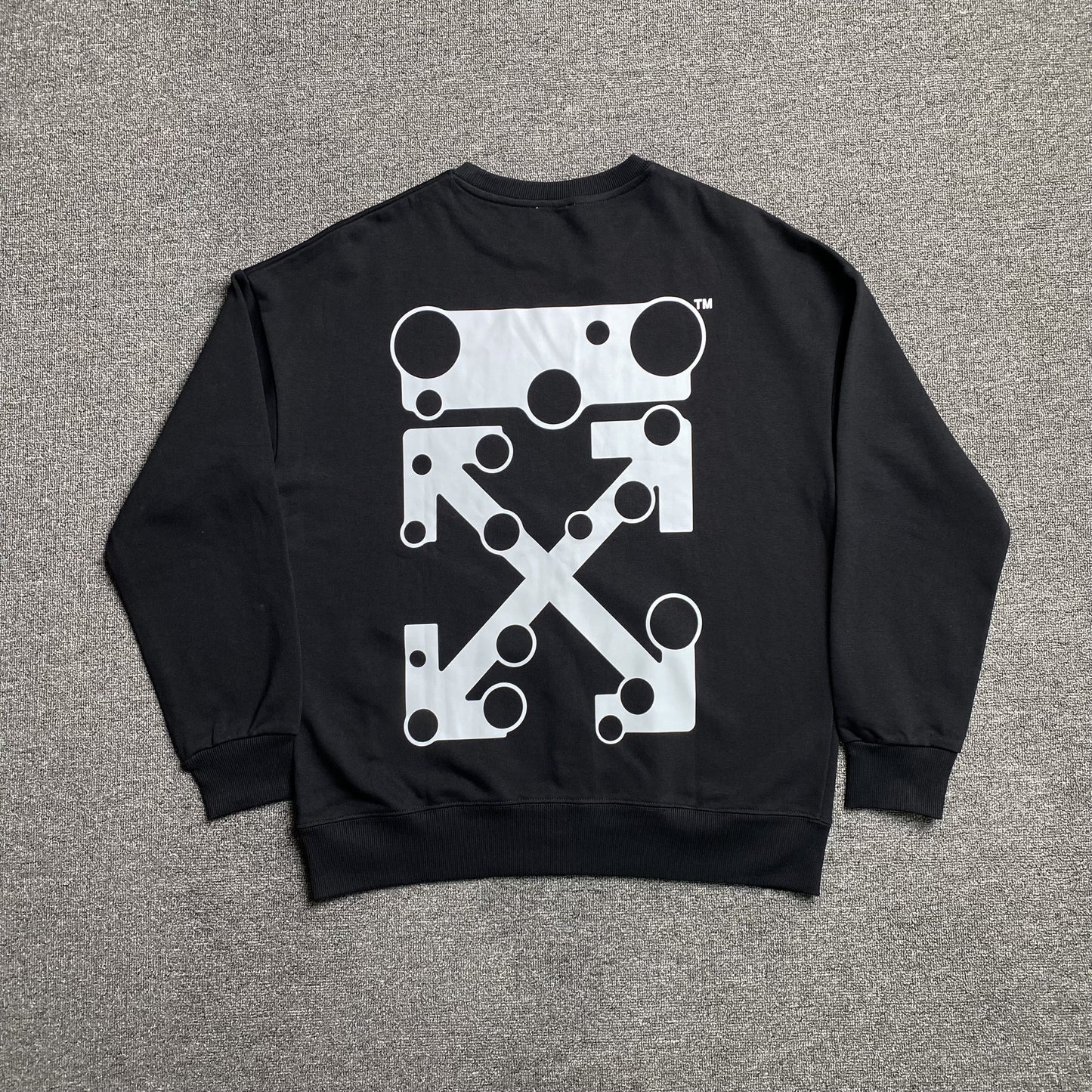 OFF WHITE BUBBLE ARROWS CREWNECK BLACK