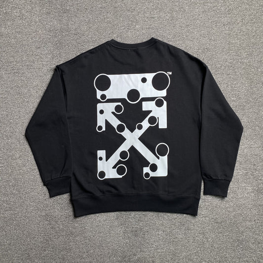 OFF WHITE BUBBLE ARROWS CREWNECK BLACK