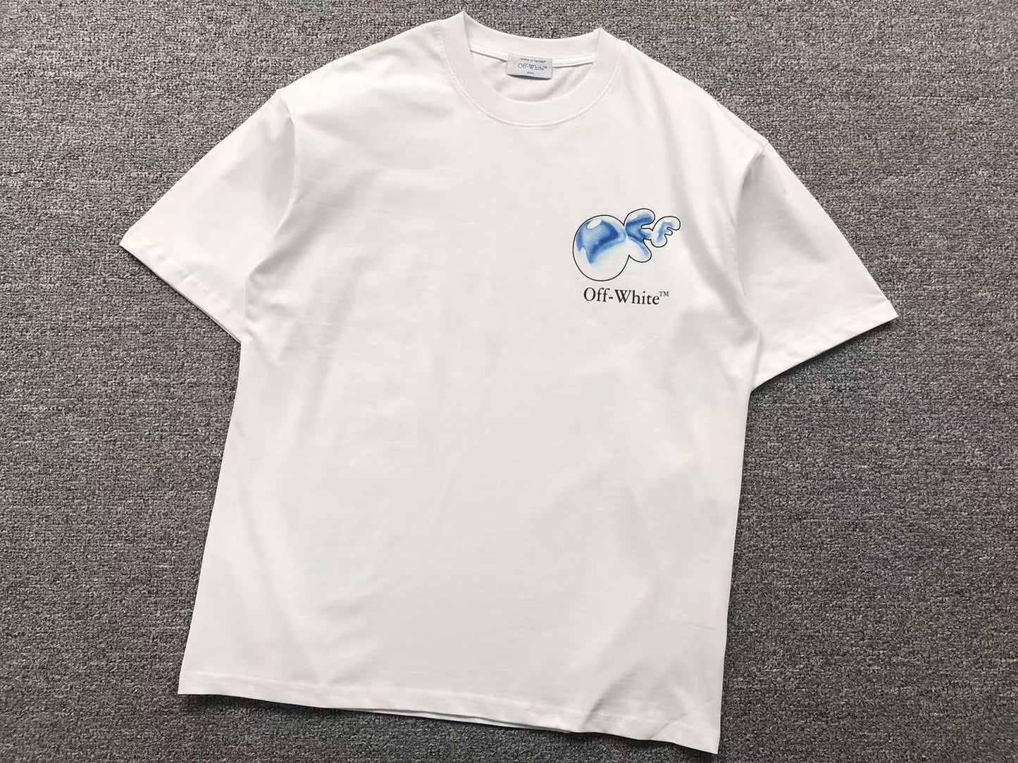Off White Bubble Tee White