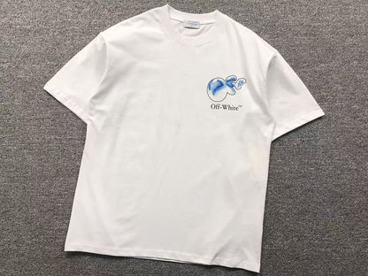 Off White Bubble Tee White