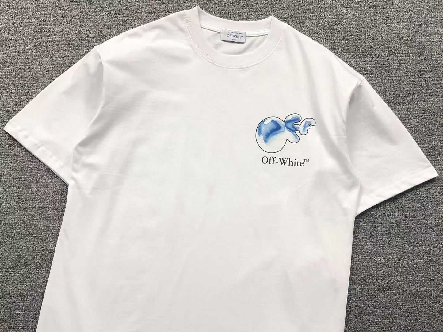 Off White Bubble Tee White