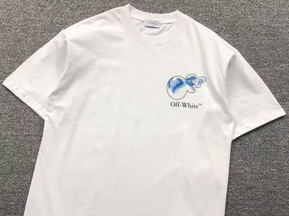Off White Bubble Tee White