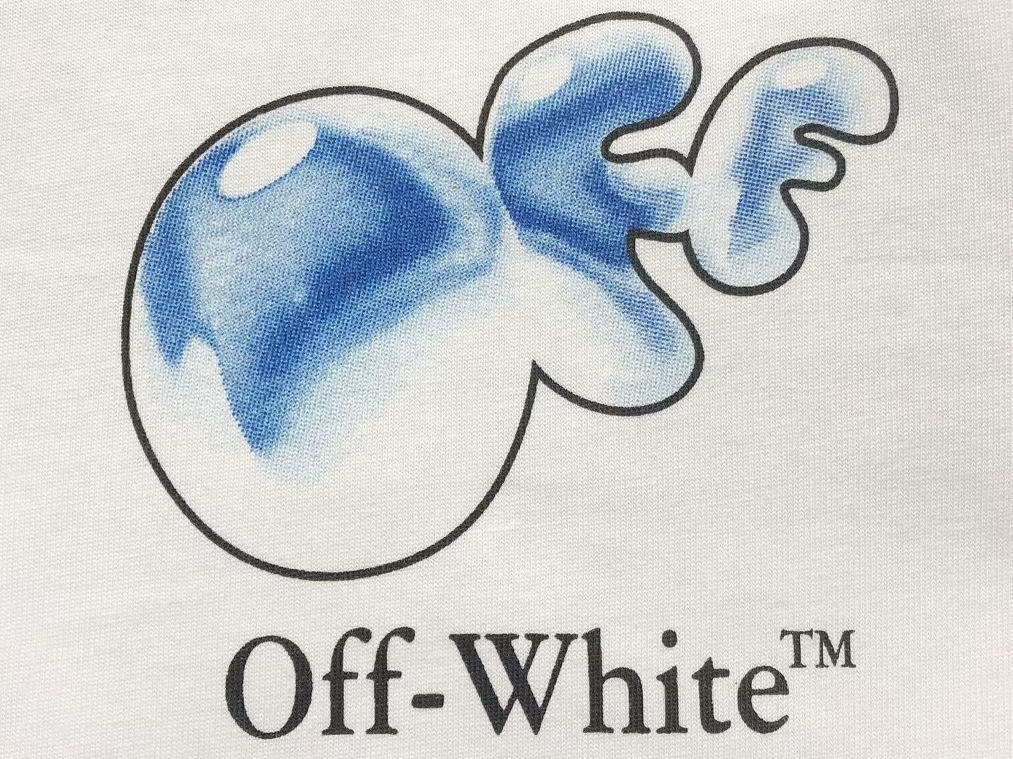 Off White Bubble Tee White