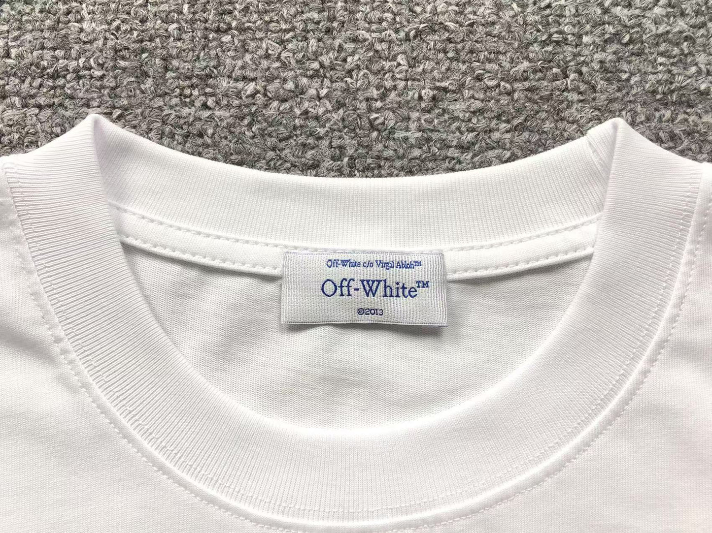 Off White Bubble Tee White