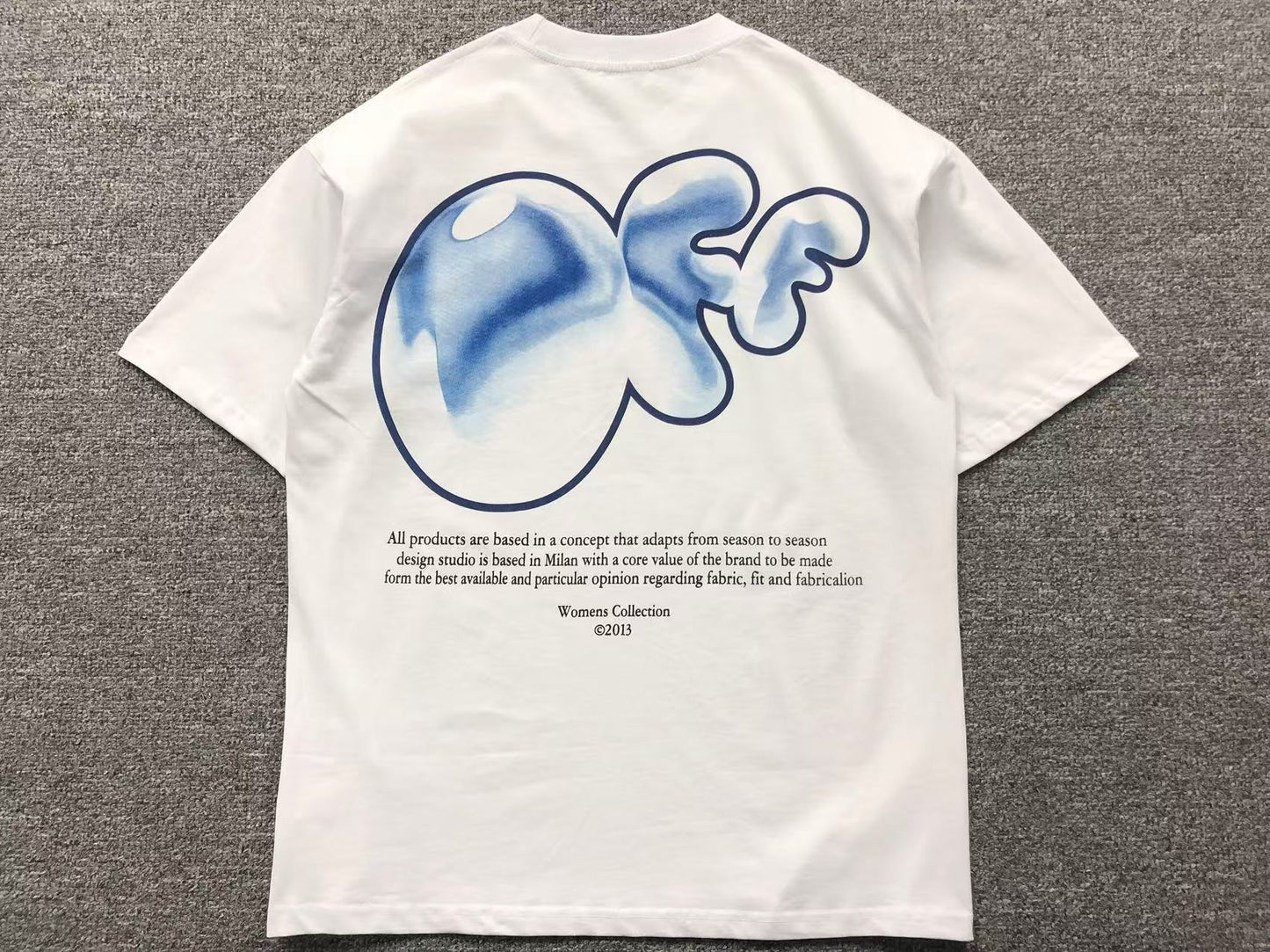 Off White Bubble Tee White