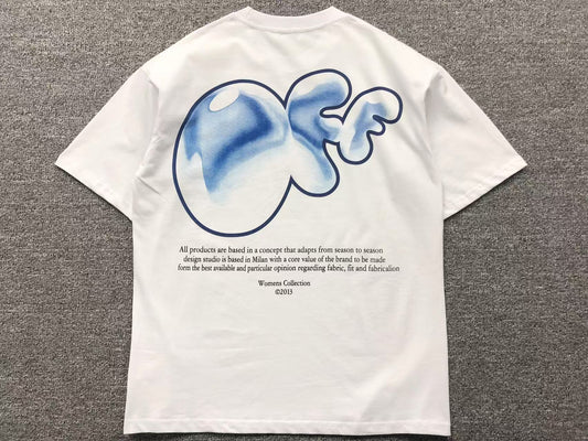 Off White Bubble Tee White