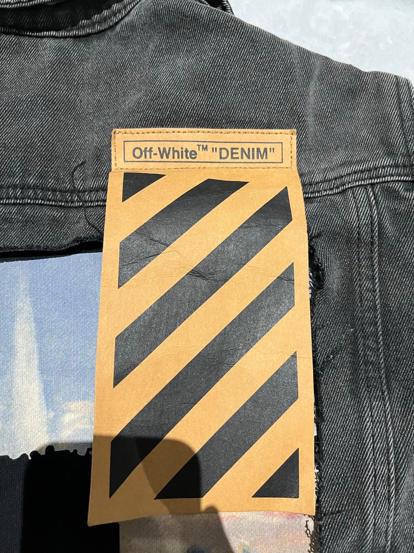 OFF WHITE CABAN DENIM JACKET