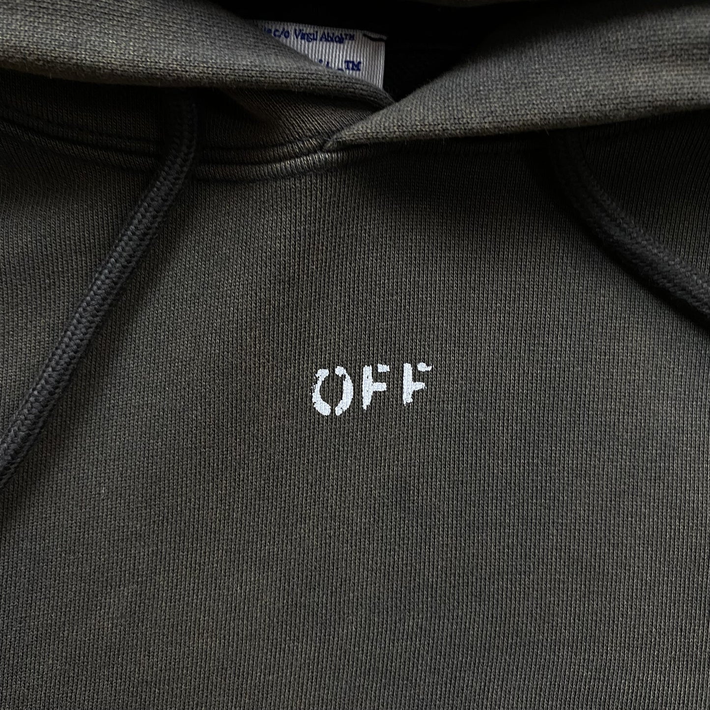 OFF WHITE CARAVAGGIO PRINT HOODIE BLACK
