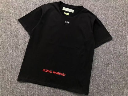Off White Cherry Blossom Tee Black