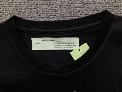 Off White Cherry Blossom Tee Black