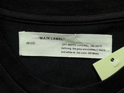 Off White Cherry Blossom Tee Black