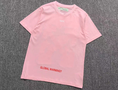 Off White Cherry Blossom Tee Pink