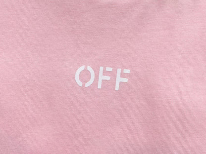 Off White Cherry Blossom Tee Pink
