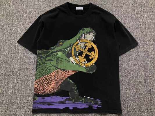 Off White Crocodile Tee Black