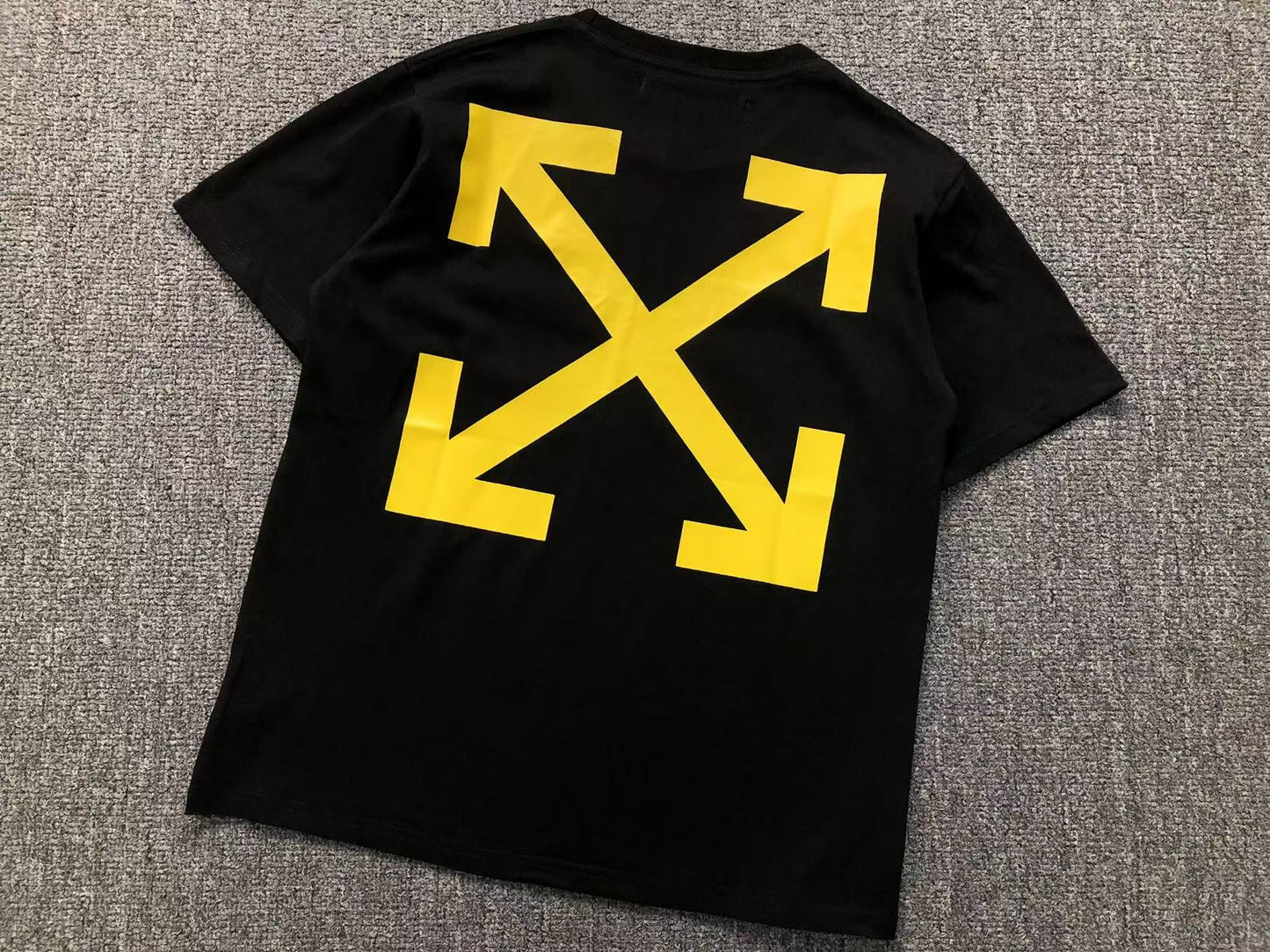 Off White Diag Arrow Caravaggio Mercy Tee Black