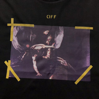 Off White Diag Arrow Caravaggio Mercy Tee Black