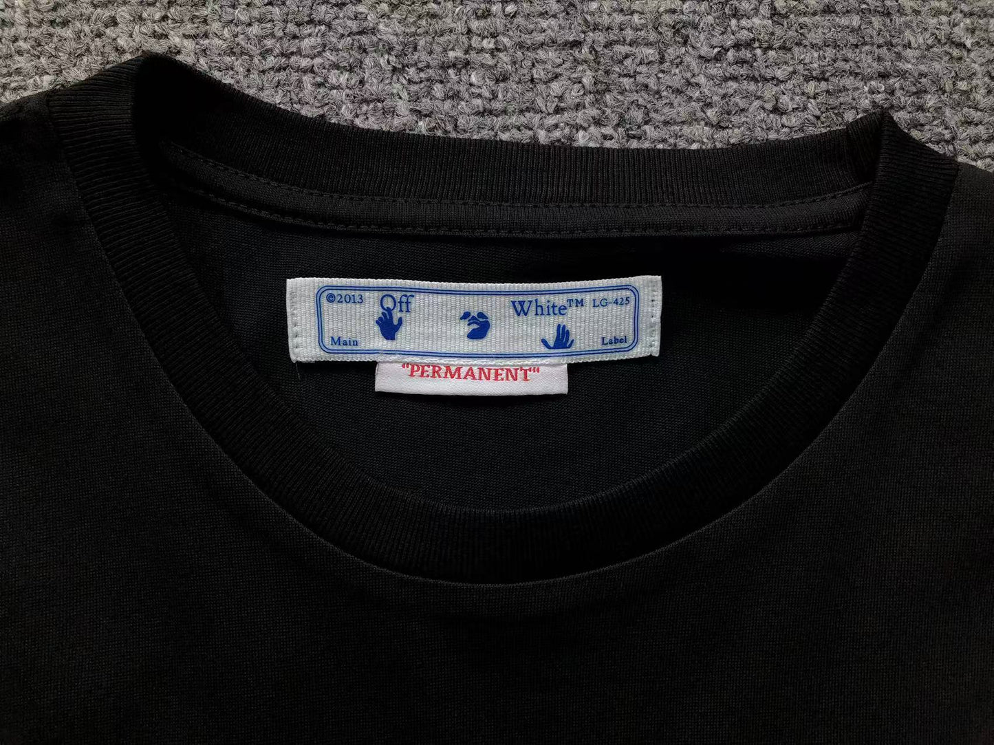 Off White Diag Arrow Caravaggio Mercy Tee Black