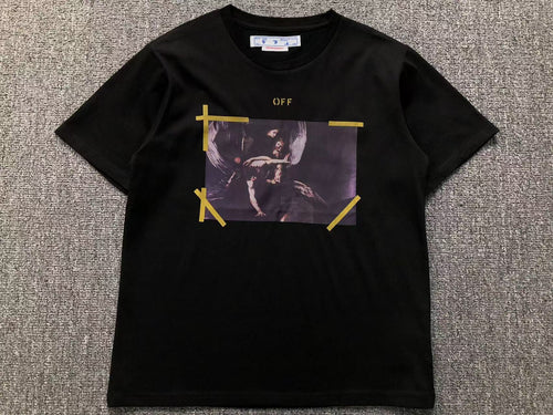Off White Diag Arrow Caravaggio Mercy Tee Black