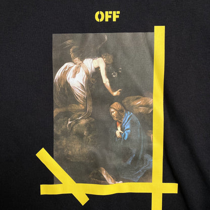 OFF WHITE DIAGONAL ARROW CARAVAGGIO ANN SKATE CREWNECK BLACK