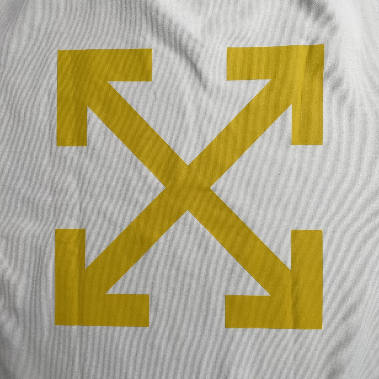 OFF WHITE DIAGONAL ARROW CARAVAGGIO ANN SKATE CREWNECK WHITE