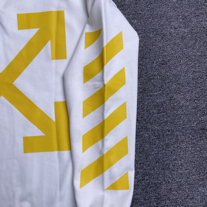 OFF WHITE DIAGONAL ARROW CARAVAGGIO ANN SKATE CREWNECK WHITE