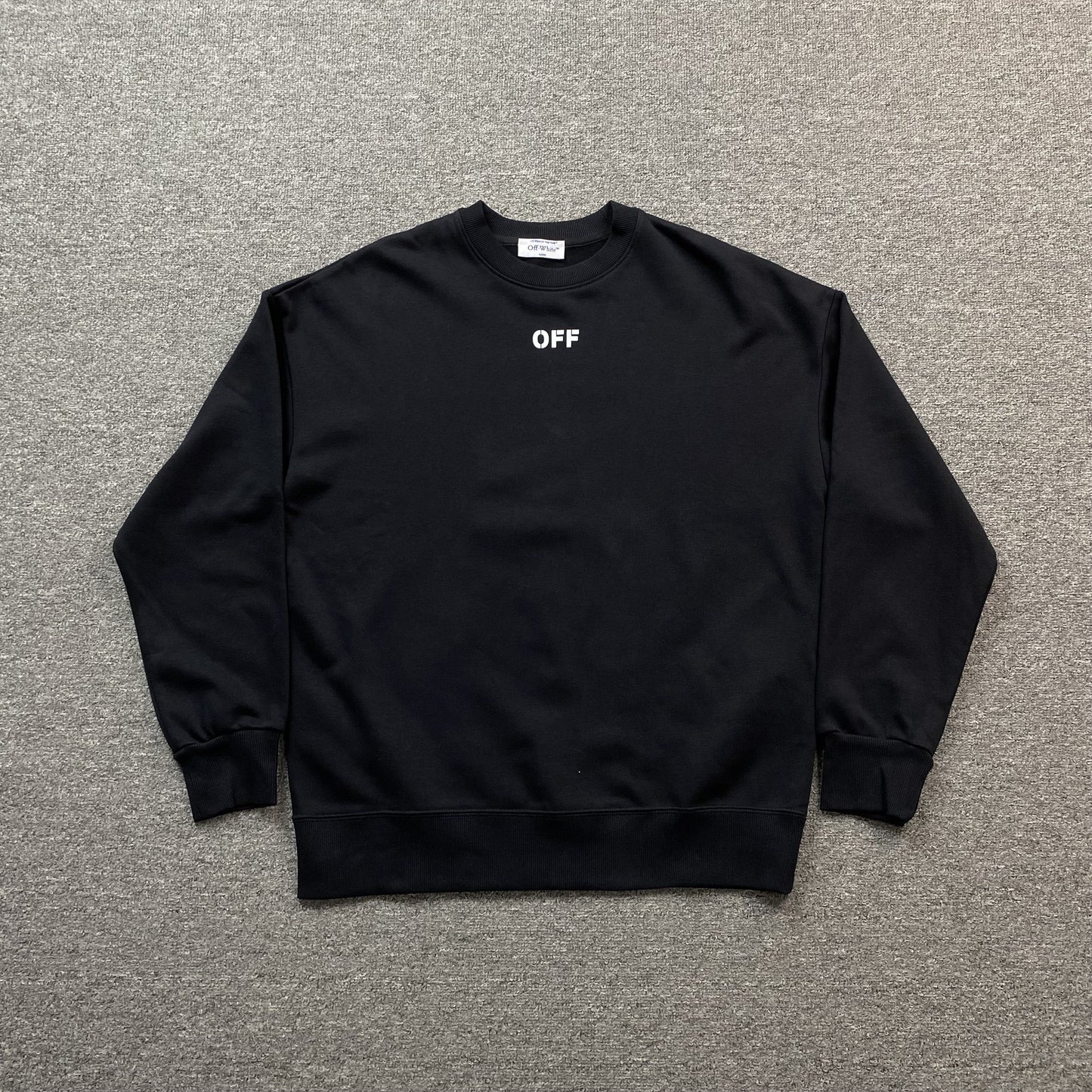 OFF WHITE DOUBLE MOON ARROW CREWNECK BLACK