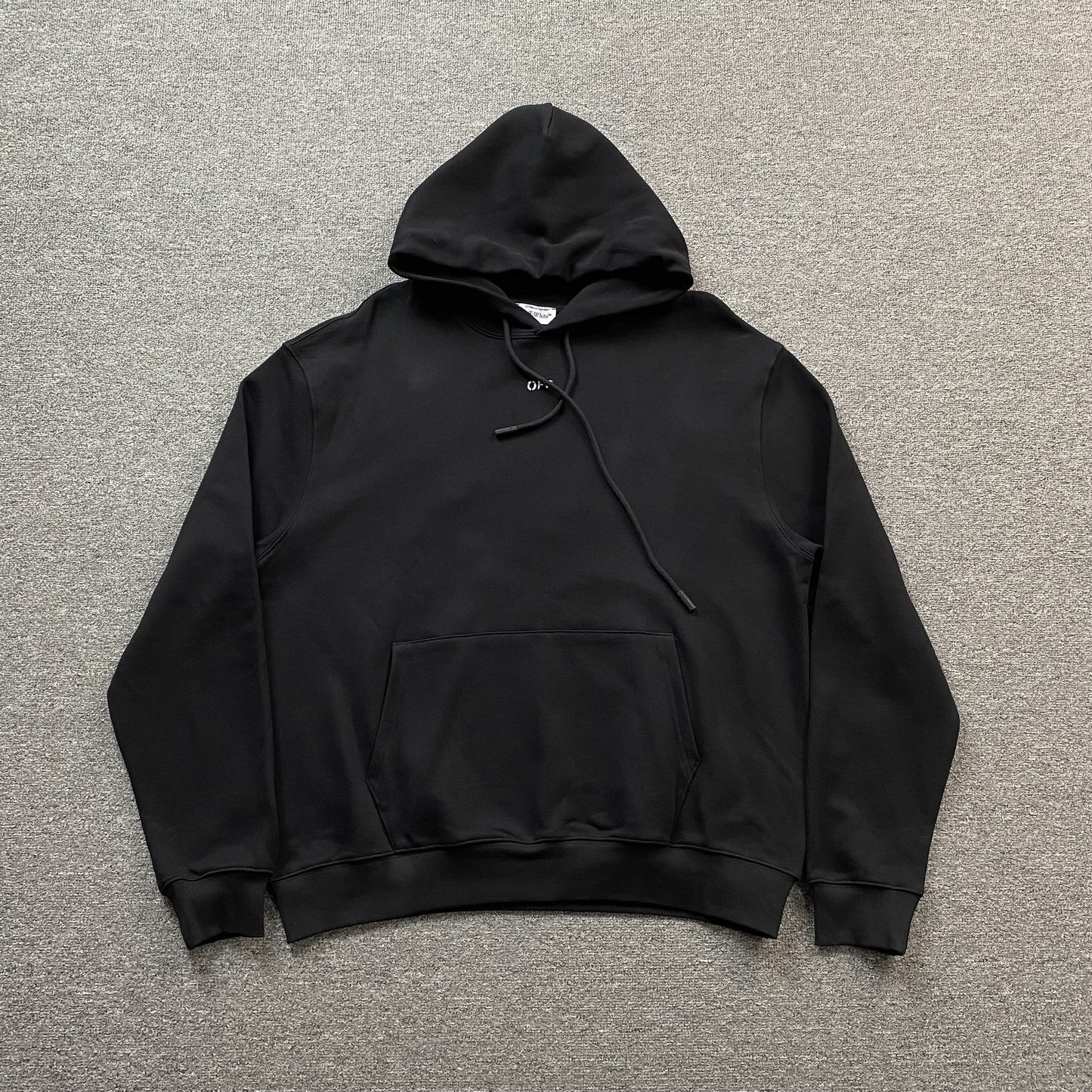 OFF WHITE DOUBLE MOON ARROW HOODIE BLACK