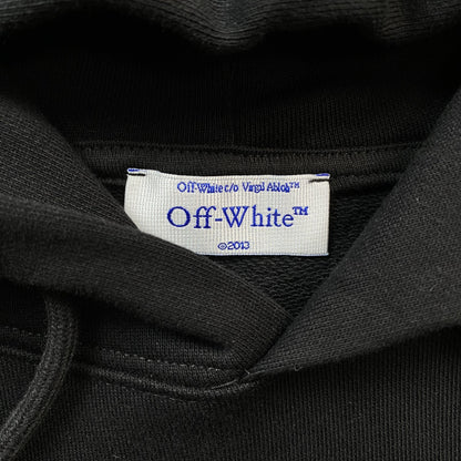 OFF WHITE DOUBLE MOON ARROW HOODIE BLACK