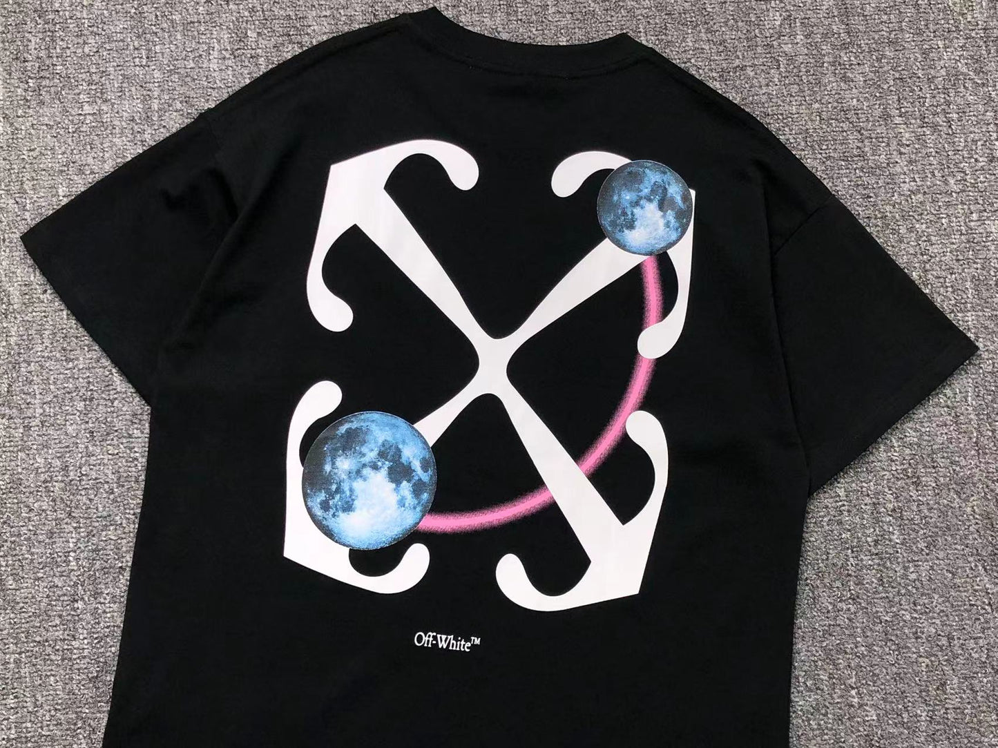 Off White Double Moon Arrow Tee Black