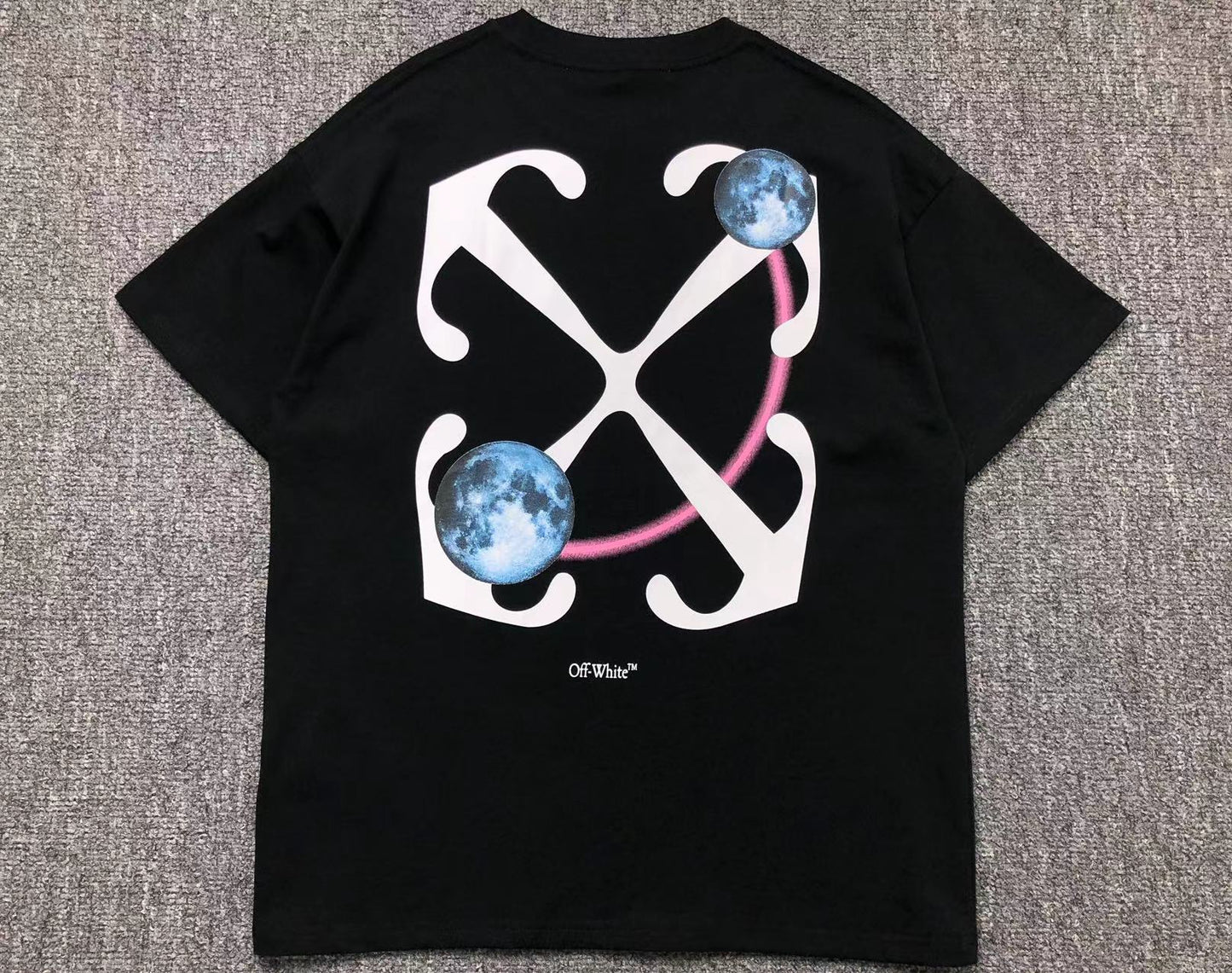 Off White Double Moon Arrow Tee Black