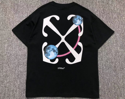 Off White Double Moon Arrow Tee Black