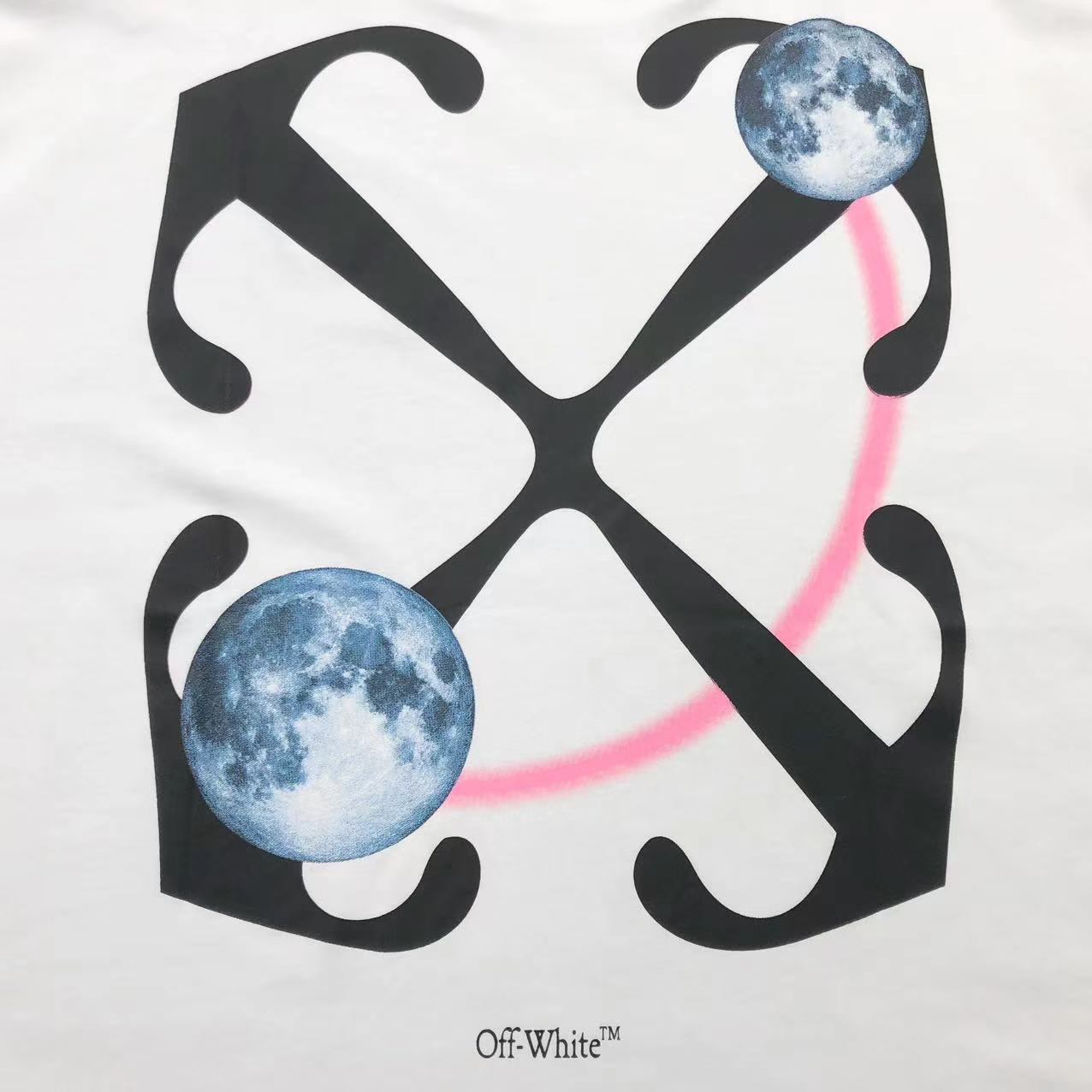Off White Double Moon Arrow Tee White