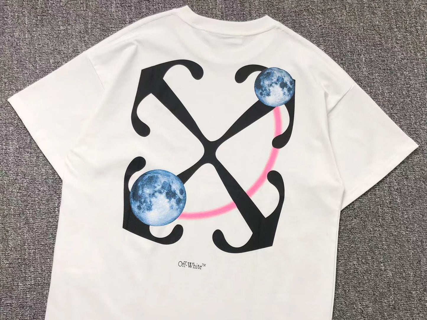 Off White Double Moon Arrow Tee White