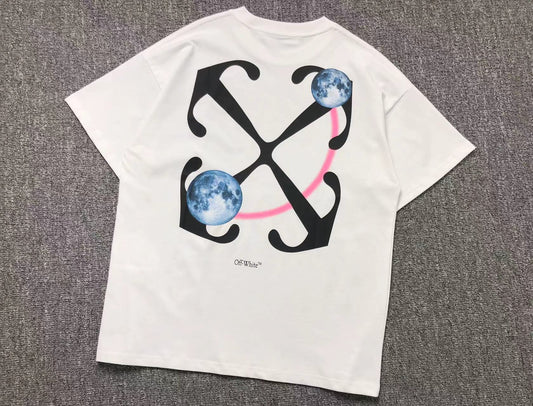 Off White Double Moon Arrow Tee White